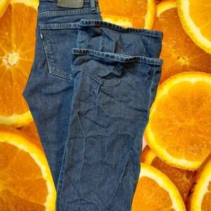 Levi's Made Crafted Stems Flare Jeans Size 25‎ Dark Wash Embroidered Pockets